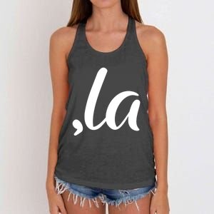 Cute Kamala Harris Comma La Women's Knotted Racerback Tank