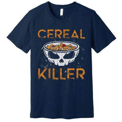 Cereal Killer Halloween Night Spooky Breakfast Milk Cereals Gift Premium T-Shirt