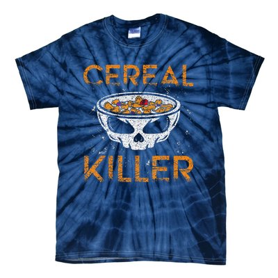 Cereal Killer Halloween Night Spooky Breakfast Milk Cereals Gift Tie-Dye T-Shirt