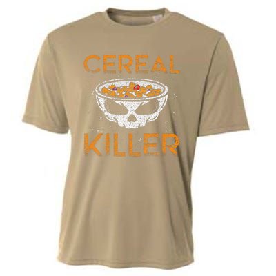 Cereal Killer Halloween Night Spooky Breakfast Milk Cereals Gift Cooling Performance Crew T-Shirt