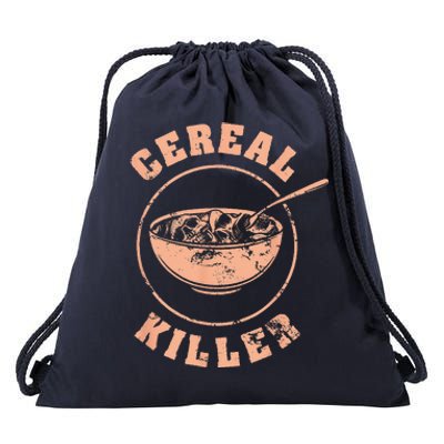 Cereal Killer Halloween Night Spooky Breakfast Milk Cereals Drawstring Bag