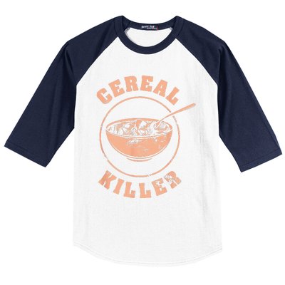 Cereal Killer Halloween Night Spooky Breakfast Milk Cereals Baseball Sleeve Shirt