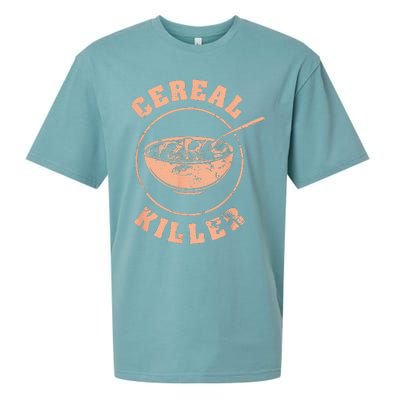 Cereal Killer Halloween Night Spooky Breakfast Milk Cereals Sueded Cloud Jersey T-Shirt