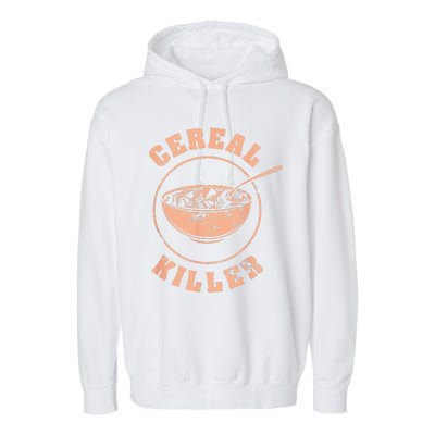 Cereal Killer Halloween Night Spooky Breakfast Milk Cereals Garment-Dyed Fleece Hoodie