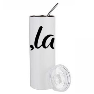 Cute Kamala Harris Comma La Stainless Steel Tumbler