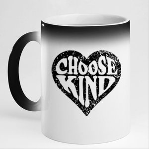 Choose Kind Heart Choose Kindness Anti Bullying Unity Day Funny Gift 11oz Black Color Changing Mug