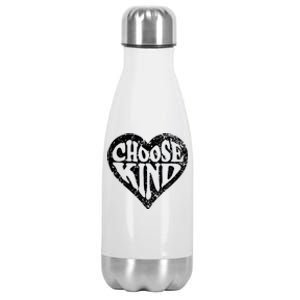 Choose Kind Heart Choose Kindness Anti Bullying Unity Day Funny Gift Stainless Steel Insulated Water Bottle