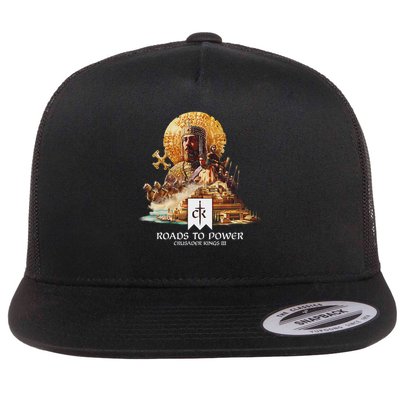 Crusader Kings Iii Roads To Power Flat Bill Trucker Hat