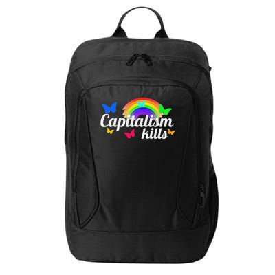 Capitalism Kills Ironic Anti Capitalist City Backpack