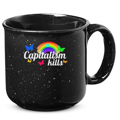 Capitalism Kills Ironic Anti Capitalist 15oz Campfire Ceramic Mug