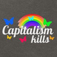 Capitalism Kills Ironic Anti Capitalist Cotton Canvas Backpack