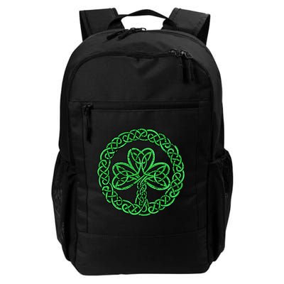 Celtic Knot Irish Shamrock 3Leaf Clover St Pats Day Daily Commute Backpack