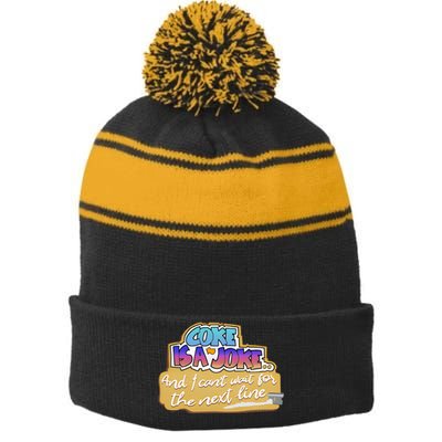 Co Ke Is A Joke And I Can’T Wait For The Next Line Stripe Pom Pom Beanie