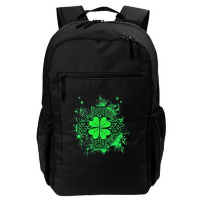 Celtic Knot Irish Shamrock Three Leaf Clover St Patricks Day Daily Commute Backpack