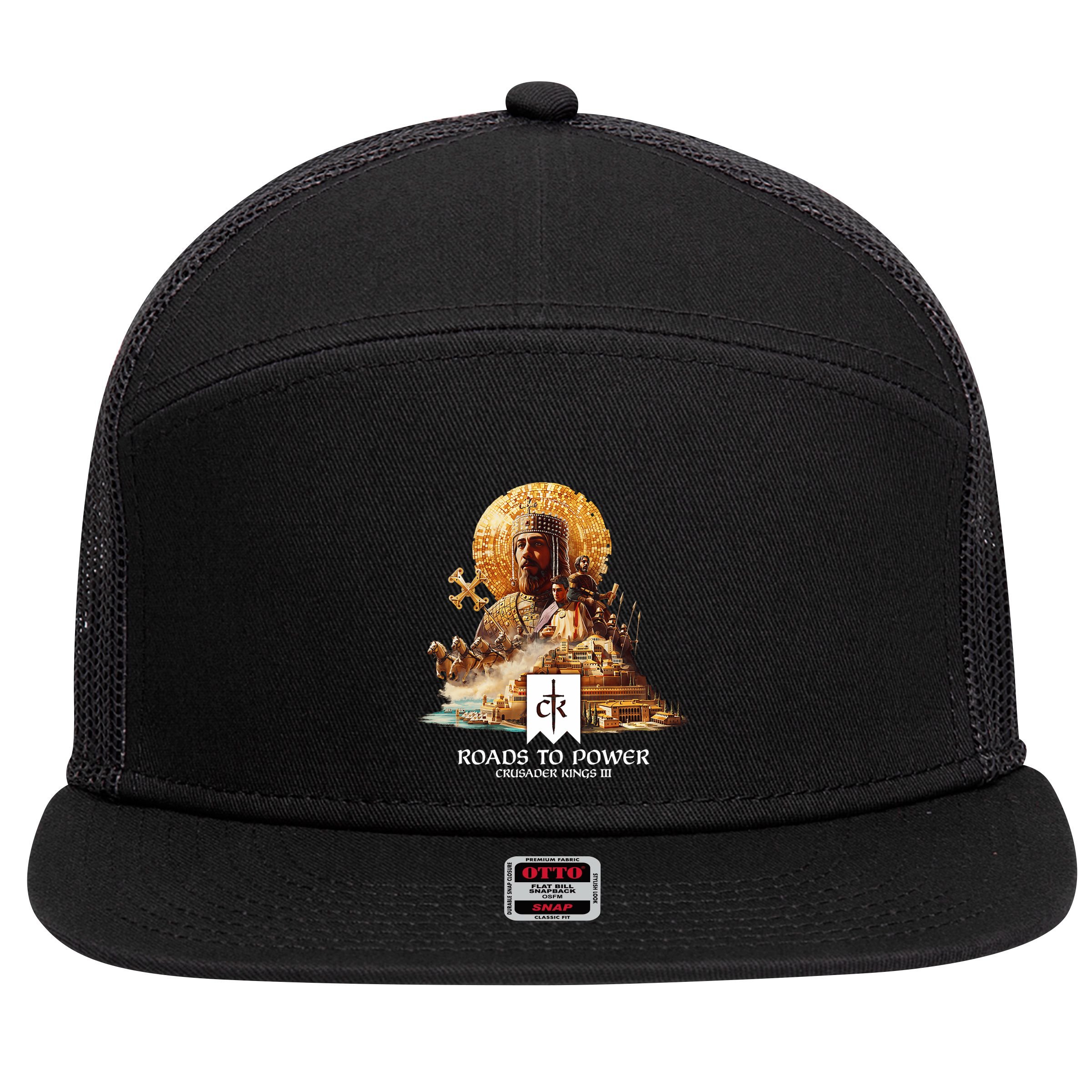 Crusader Kings Iii Roads To Power 7 Panel Mesh Trucker Snapback Hat