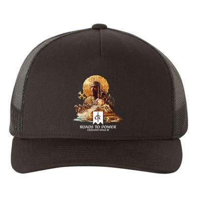 Crusader Kings Iii Roads To Power Yupoong Adult 5-Panel Trucker Hat