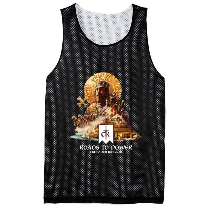 Crusader Kings Iii Roads To Power Mesh Reversible Basketball Jersey Tank