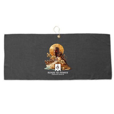 Crusader Kings Iii Roads To Power Large Microfiber Waffle Golf Towel