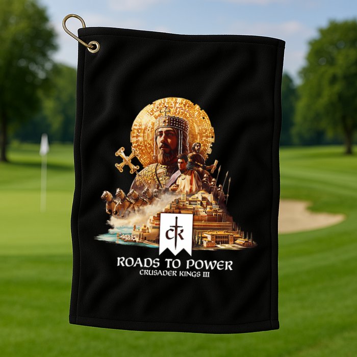 Crusader Kings Iii Roads To Power Golf Towel