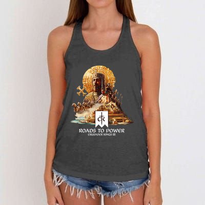 Crusader Kings Iii Roads To Power Women's Knotted Racerback Tank