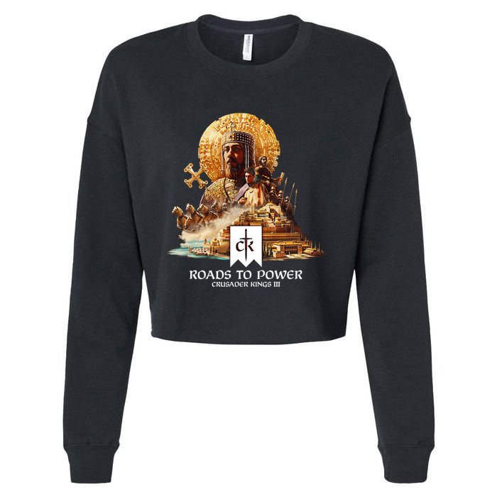 Crusader Kings Iii Roads To Power Cropped Pullover Crew