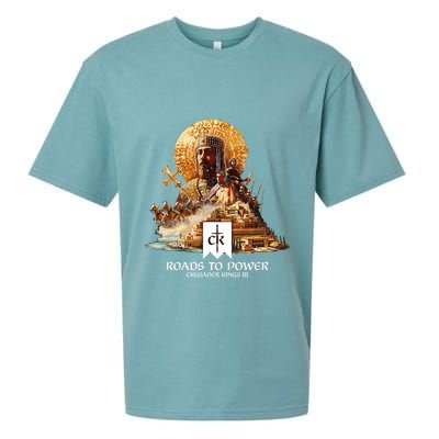 Crusader Kings Iii Roads To Power Sueded Cloud Jersey T-Shirt
