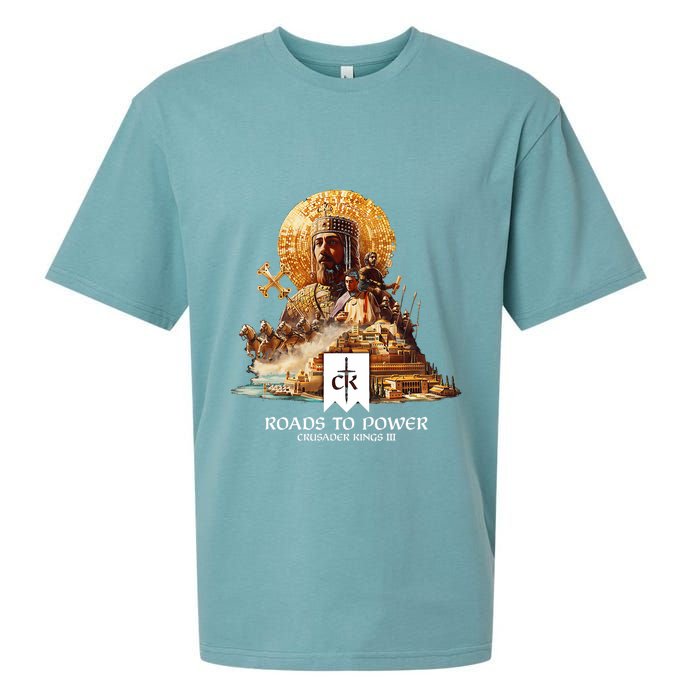 Crusader Kings Iii Roads To Power Sueded Cloud Jersey T-Shirt
