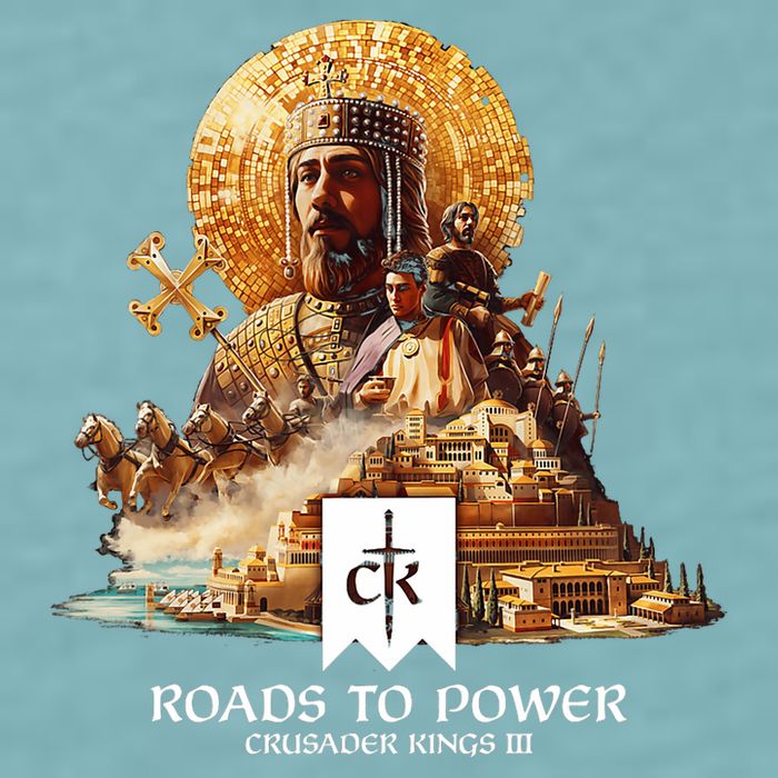 Crusader Kings Iii Roads To Power Sueded Cloud Jersey T-Shirt