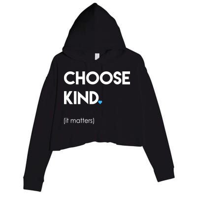 Choose Kind It Matters Crop Fleece Hoodie