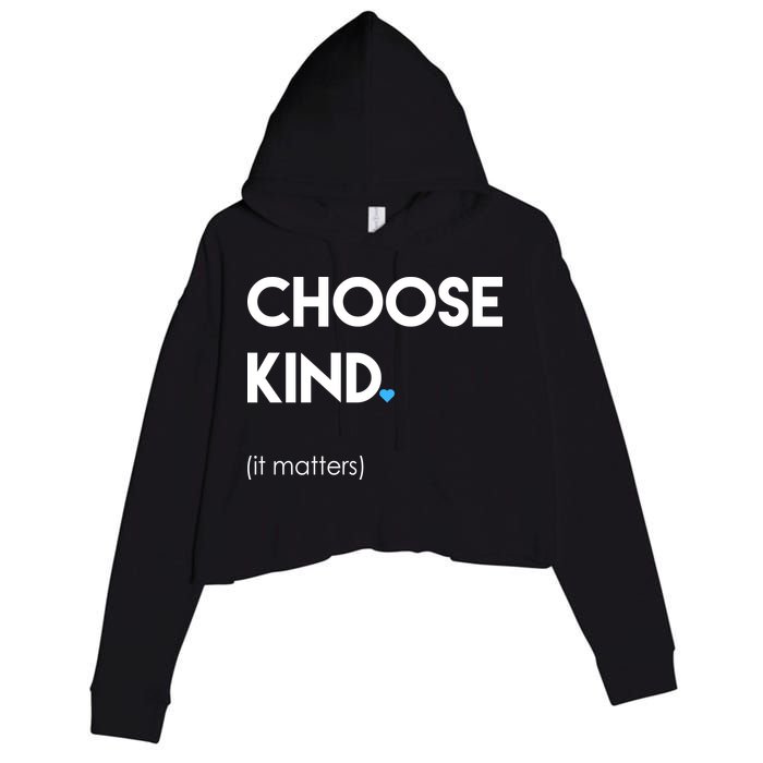 Choose Kind It Matters Crop Fleece Hoodie