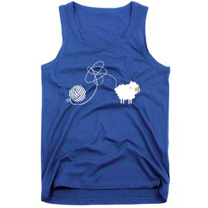 Crochet Knitter I Knitting Lover I Crocheting Sheep Great Gift Tank Top