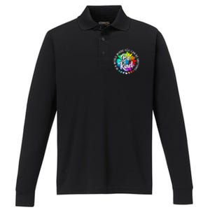 Choose Kindness In A World Where You Can Be Anything Be Kind Cute Daisy Flower R Performance Long Sleeve Polo