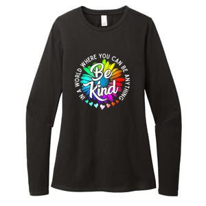 Choose Kindness In A World Where You Can Be Anything Be Kind Cute Daisy Flower R Womens CVC Long Sleeve Shirt