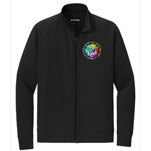 Choose Kindness In A World Where You Can Be Anything Be Kind Cute Daisy Flower R Stretch Full-Zip Cadet Jacket