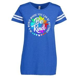 Choose Kindness In A World Where You Can Be Anything Be Kind Cute Daisy Flower R Enza Ladies Jersey Football T-Shirt