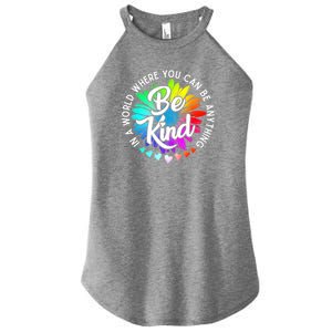 Choose Kindness In A World Where You Can Be Anything Be Kind Cute Daisy Flower R Women's Perfect Tri Rocker Tank