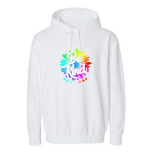 Choose Kindness In A World Where You Can Be Anything Be Kind Cute Daisy Flower R Garment-Dyed Fleece Hoodie