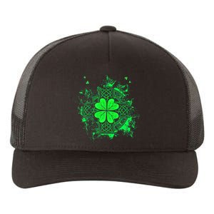 Celtic Knot Irish Shamrock Three Leaf Clover St Patricks Day Yupoong Adult 5-Panel Trucker Hat