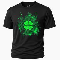 Celtic Knot Irish Shamrock Three Leaf Clover St Patricks Day Cooling Performance Crew T-Shirt