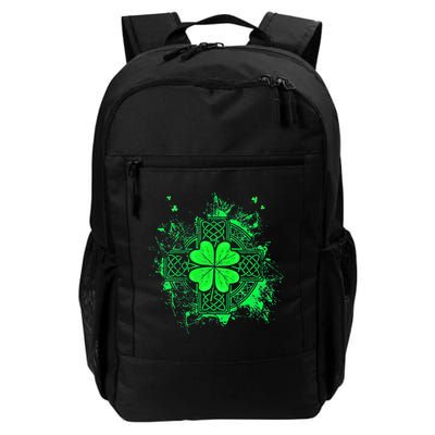 Celtic Knot Irish Shamrock Three Leaf Clover St Patricks Day Daily Commute Backpack