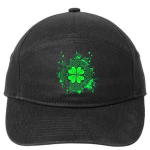 Celtic Knot Irish Shamrock Three Leaf Clover St Patricks Day 7-Panel Snapback Hat