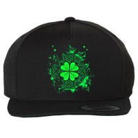 Celtic Knot Irish Shamrock Three Leaf Clover St Patricks Day Wool Snapback Cap