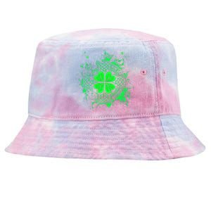 Celtic Knot Irish Shamrock Three Leaf Clover St Patricks Day Tie-Dyed Bucket Hat