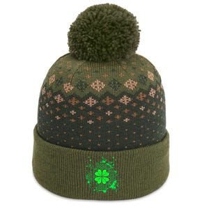 Celtic Knot Irish Shamrock Three Leaf Clover St Patricks Day The Baniff Cuffed Pom Beanie