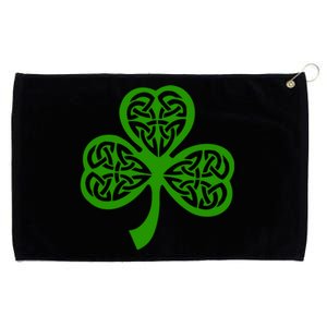 Celtic Knot Irish Shamrock Leaf Clover St Pats Day Grommeted Golf Towel