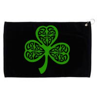 Celtic Knot Irish Shamrock Leaf Clover St Pats Day Grommeted Golf Towel