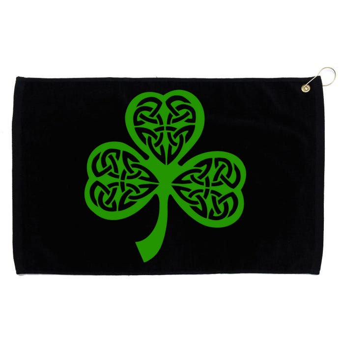 Celtic Knot Irish Shamrock Leaf Clover St Pats Day Grommeted Golf Towel