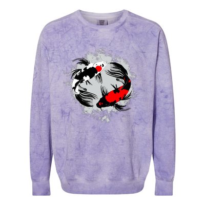 Cool Kawaii Japan Anime Koi Fish Colorblast Crewneck Sweatshirt