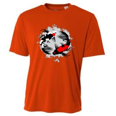 Cool Kawaii Japan Anime Koi Fish Cooling Performance Crew T-Shirt