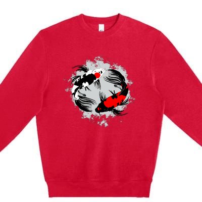 Cool Kawaii Japan Anime Koi Fish Premium Crewneck Sweatshirt